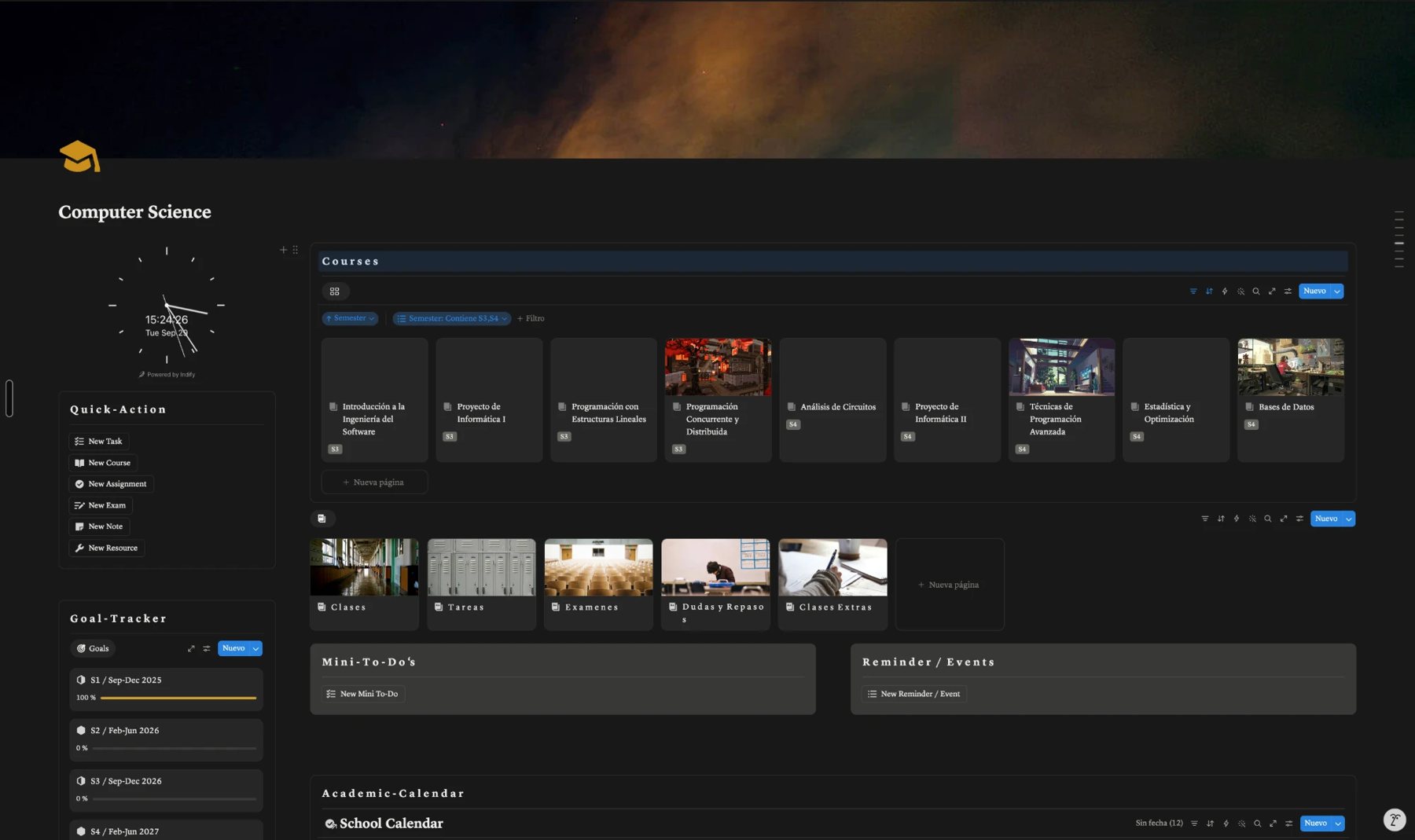 University OS en Notion